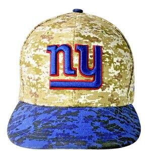New York Giants New Era 59Fifty Fitted Hat 7 1/2 Blue and Green Camo